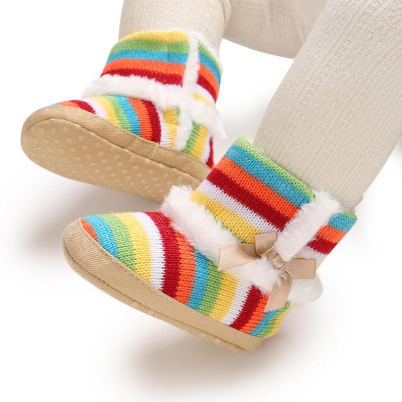 

Boots Jlong Born Baby Girls Soft Sole Fleece First Walker Winter Infant Warm Suede Snow Toddler Fluffy Shoes -18 Months, 9r