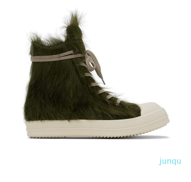 

High Top 2022 Fragrant sole Horsehair genuine leather rock street Boot exclusive limited trainer lace up flat Boots 32