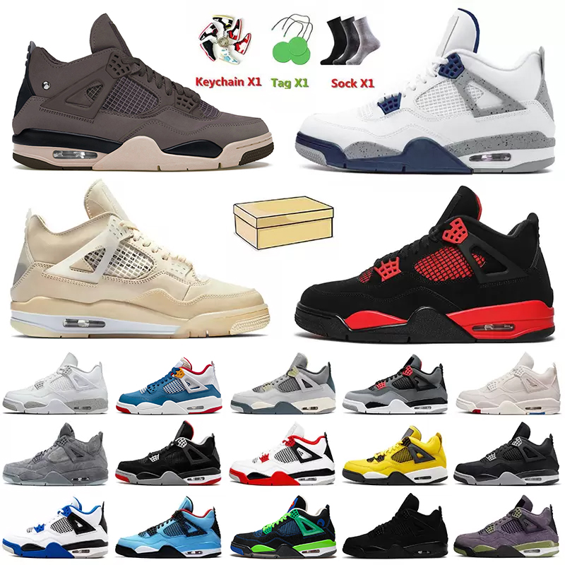 

With Box Jumpman 4 Women Mens Basketball Shoes A Ma Maniere 4s Midnight Navy Offs White Oreo Sail Red Thunder Doernbecher Black Cat Bred Trainers Sneakers Big Size 12 13, C26 infrared 36-47