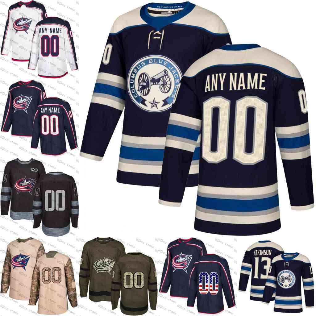 

custom 2019 Navy Alternate Columbus Blue Jackets Nick Foligno Cam Atkinson Sergei Bobrovsky Brandon Saad Scott Hartnell Seth Jones Jerseys, Men navy blue s-3xl
