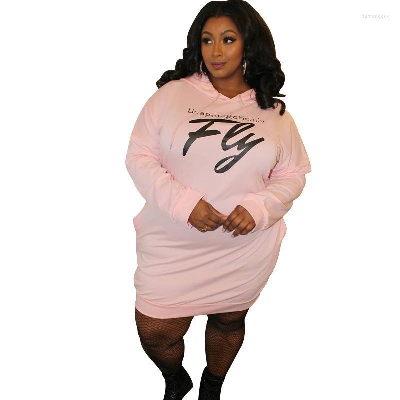 

Plus Size Dresses Ladies Mini Dress Long Sleeve 140KG 9XL 8XL 7XL 6XL  Letter Print Hoodie Fashion Casual DressPlus, Black