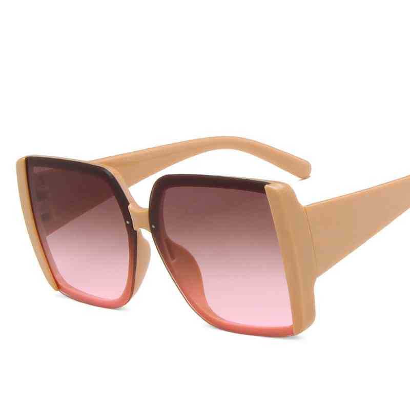 

Retro Oversized Square Sunglass Women Ocean Lens European United Stat Great Frame Sunglass Brand Digner UV400 Fashion OutdoorONM5