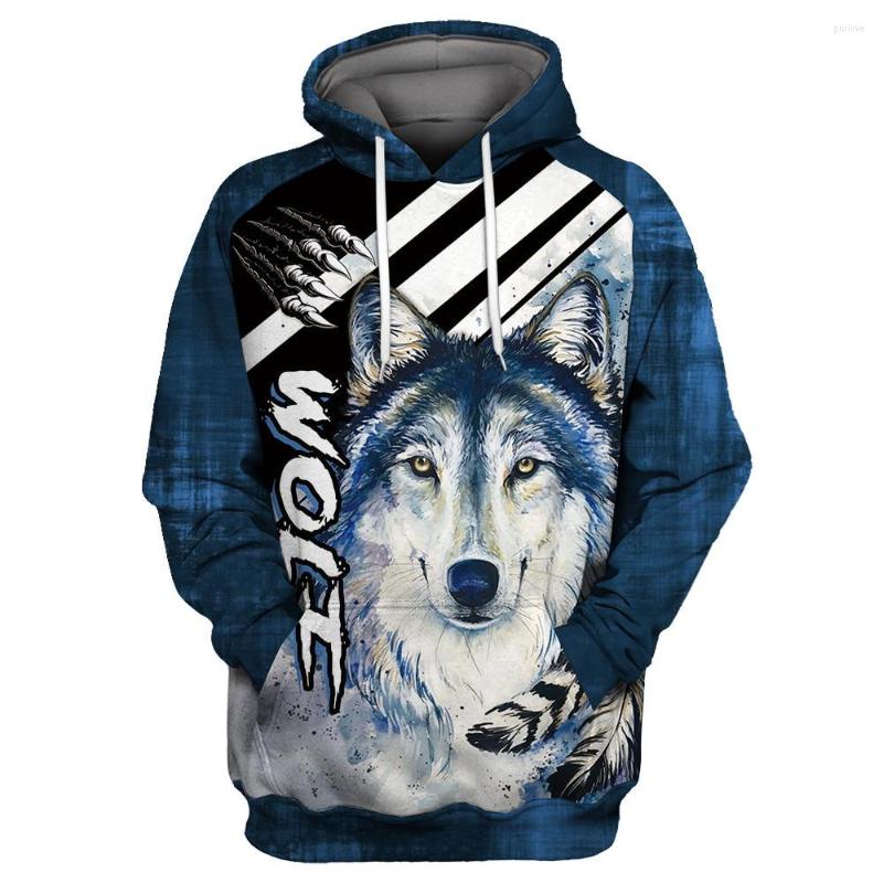 

Men' Hoodies Graffiti Stitching Design Men' Casual Wolf Hoodie, H00558 hoodie