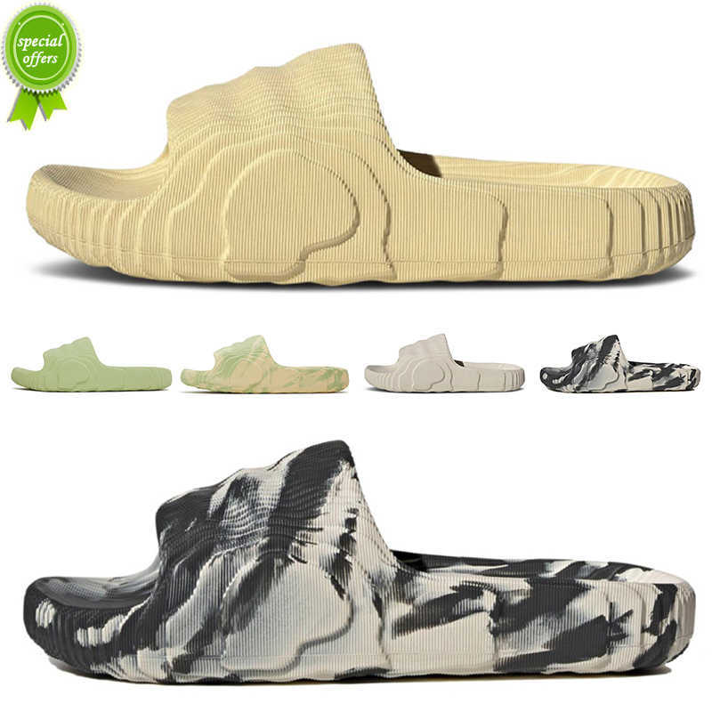 

Discount Adilette 22 Slippers Men Women Designer Sandals Desert Sand Black Grey Magic Lime Mens Slides Shoes Outdoor Pantoufle Flip Flops