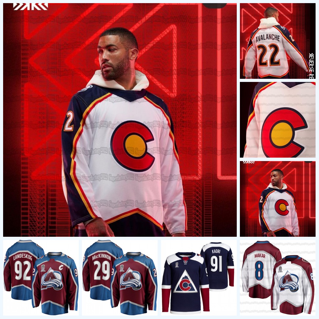 

Colorado Cale Makar Avalanche 2023 Reverse Retro jersey Nathan MacKinnon Gabriel Landeskog Nazem Kadri Mikko Rantanen Andre Burakovsky J.T. Compher, Final reb youth s-xl