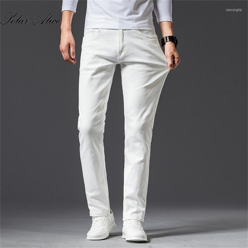 

Men's Jeans 2022 Autumn And Winter Men's Small Straight White Stretch Classic Handsome Youth Casual Pants