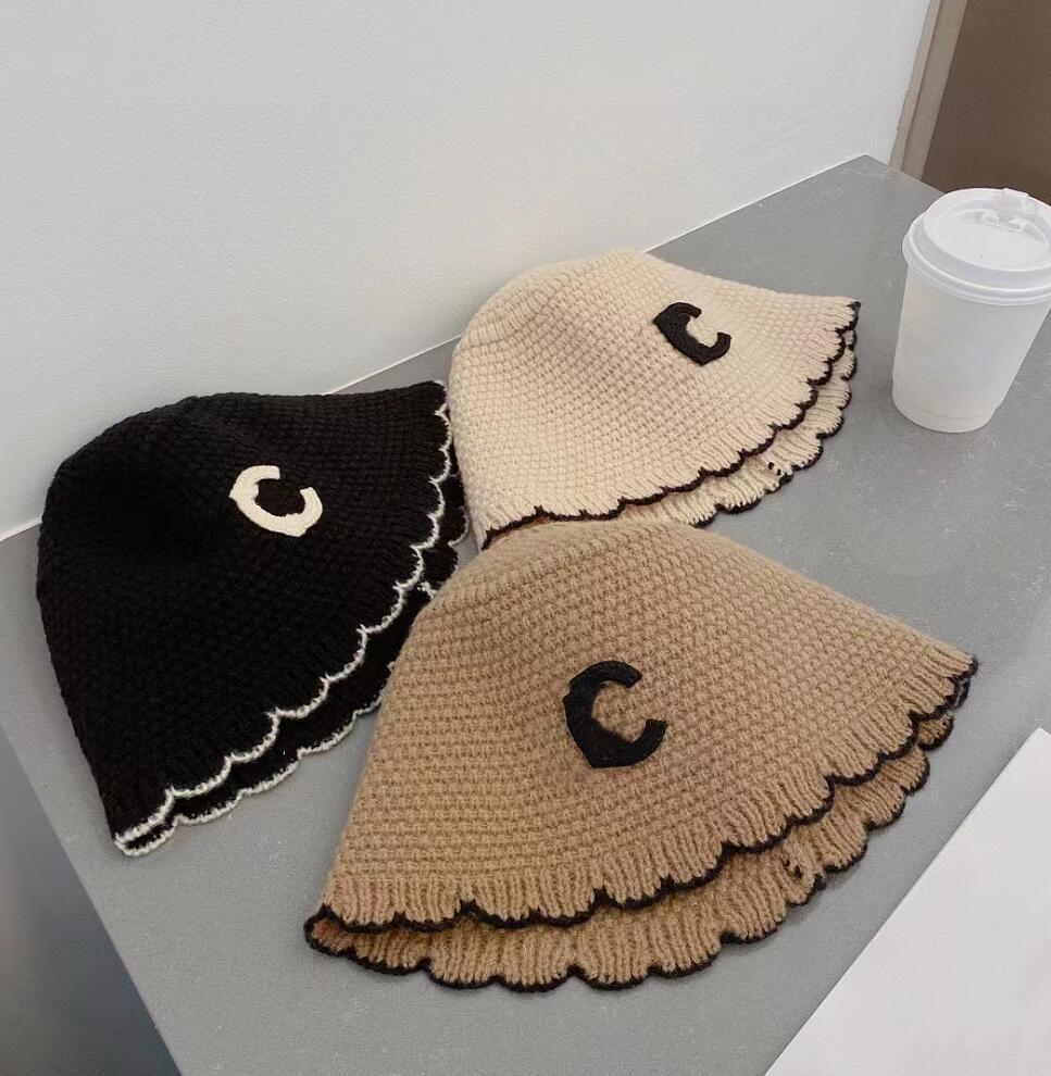 

Designers Knitting Bucket Hats Autumn Sun Hat Woman Outdoor Travel Vacation Fisherman Hat Tricolor designer beanies Letter Soft Skull Caps Women Woolen Cap, This link is not sold separately