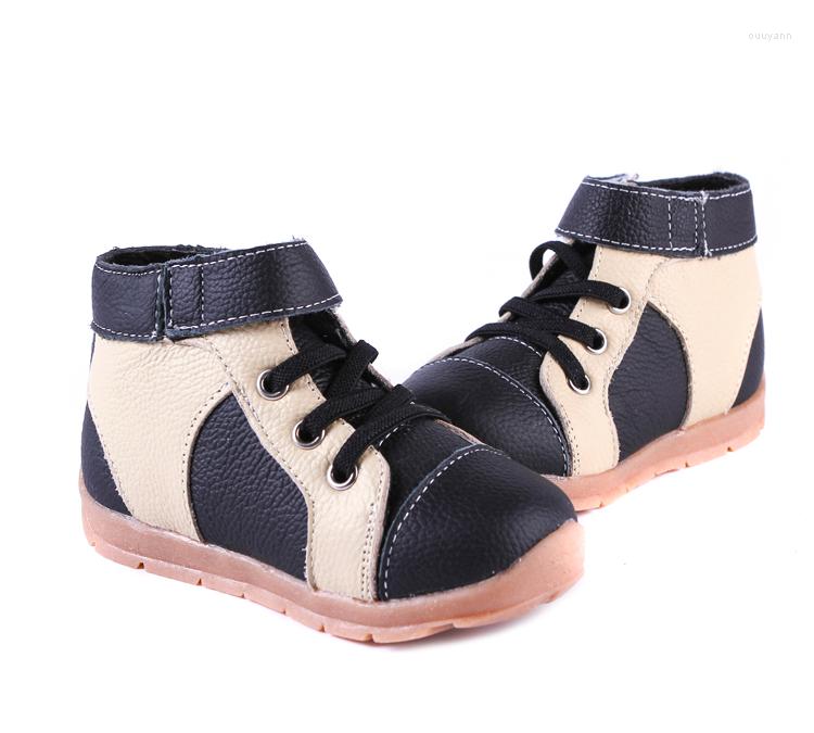 

Boots Boys Genuine Leather Velvet High Top Sneakers Navy Blue Black And Brown For Early Spring Deep Autumn Winter