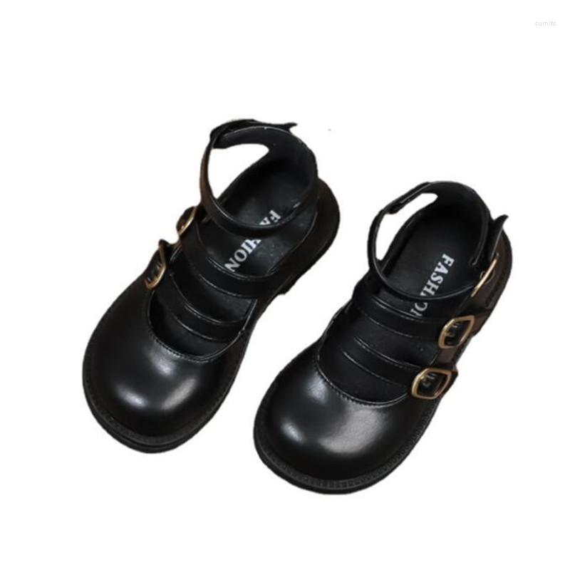 

Shorts Kids Loafers Slip On Shoes For Girls Boys Casual Genuine Leather Princess Children Baby Sneakers British Style, Black