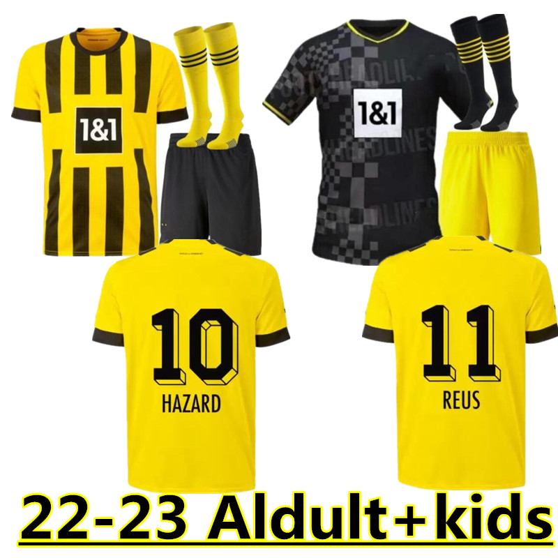 

HAALAND soccer jerseys 22 23 DOrtmund 2022 2023 soccer football shirt REUS NEONGELB BELLINGHAM HUMMELS BRANDT YEYNA men kids kit maillot de foot 666, White