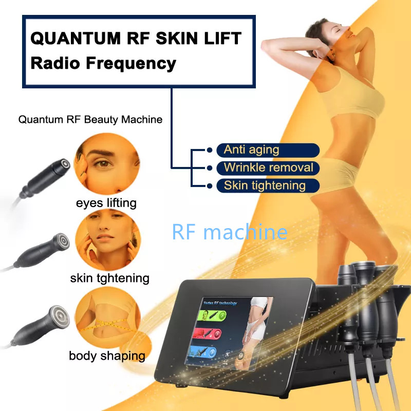 

Beauty Equipment Rf Skin Lifting Anti Aging Device Cellulite Reduction Eyes Treatment Radio Frequency Face Lift Quantum RF Body Slimming Machine