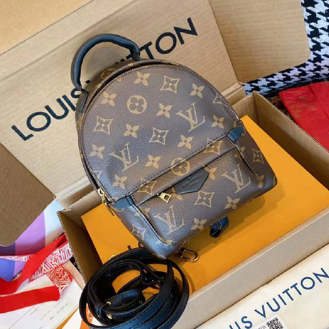 

Mini cute Women Leather Bags backpack Children School Bags Backpack Springs Lady Bag Travel Bag Brown Plaid flower Totes Handbags lv louis vuitton, Black flower