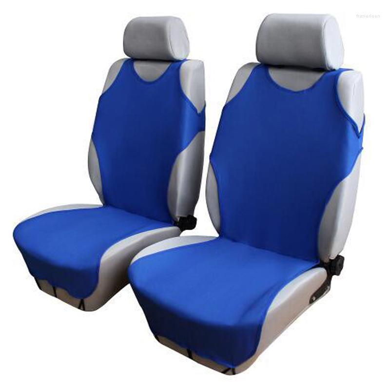 

Car Seat Covers 2PCS Vest Style Bucket Front Seats Protector Accessories Auto Parts Universal Fit Most Trucks Vans SUVs