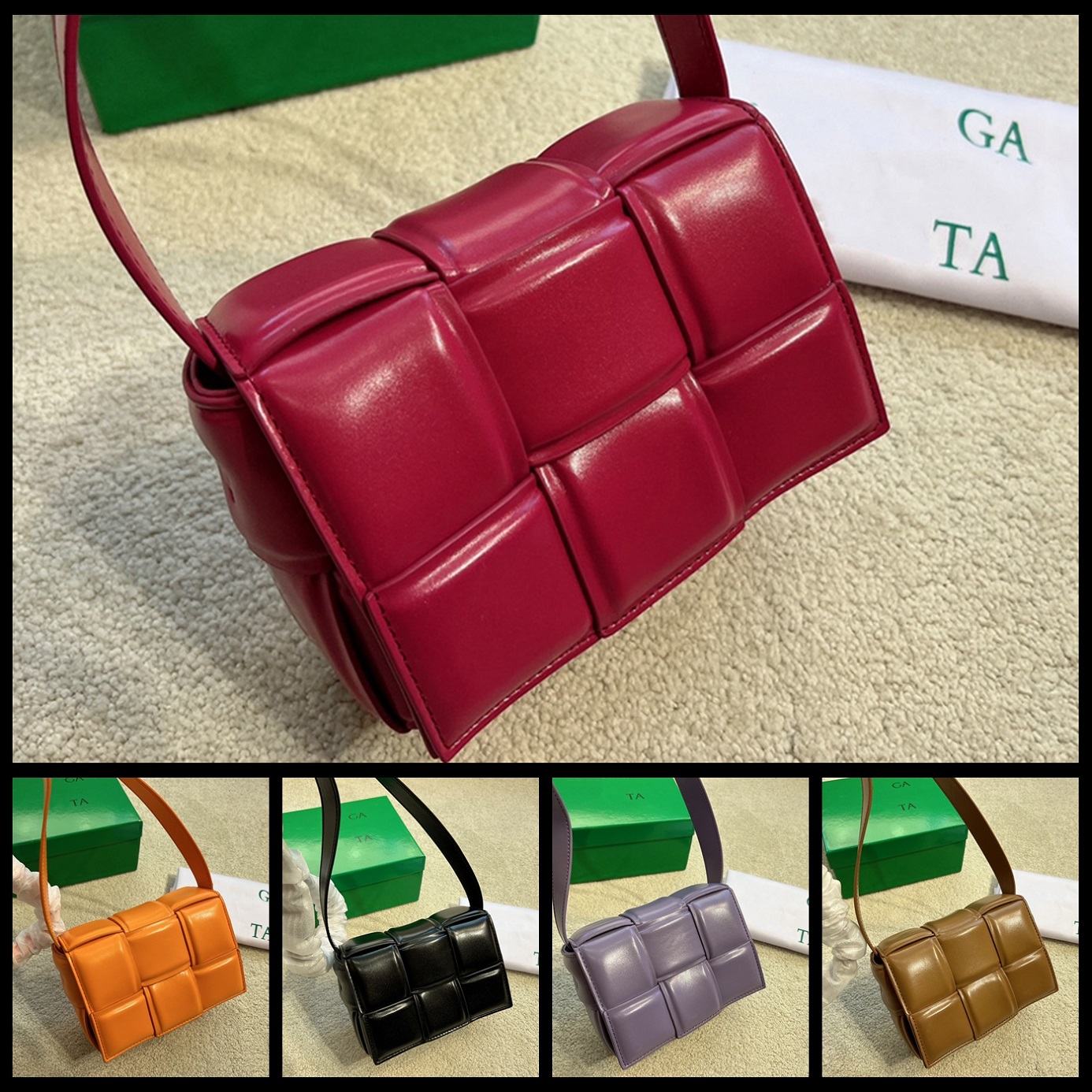 

Designer Bag Luxury Purse Italy Brand Shoulder Bags Leather Handbag Woman Crossbody Messager Cosmetic Purses Wallet by shoebrand S228 06, #30