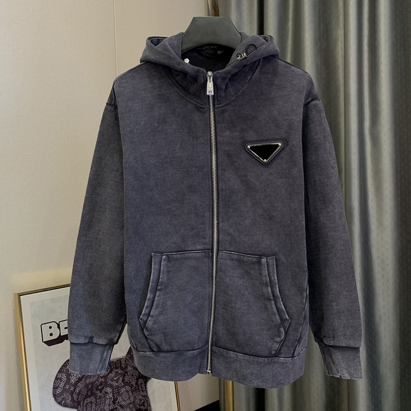 

New Men's Hooded Collar Jacket Luxury Brand Design Casual Fashion Coat, Blue