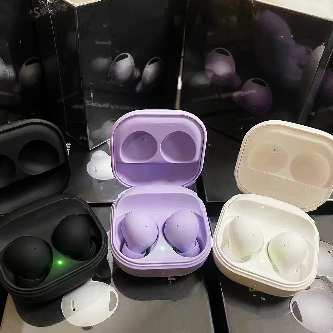 

NEW Luxury TWS True Sports Wireless Earbuds Buds 2 Pro Phone Bluetooth Earphone 9D Stereo Headset wholesale IPX7 headphones For Noise elimination Samsun Factory, Black