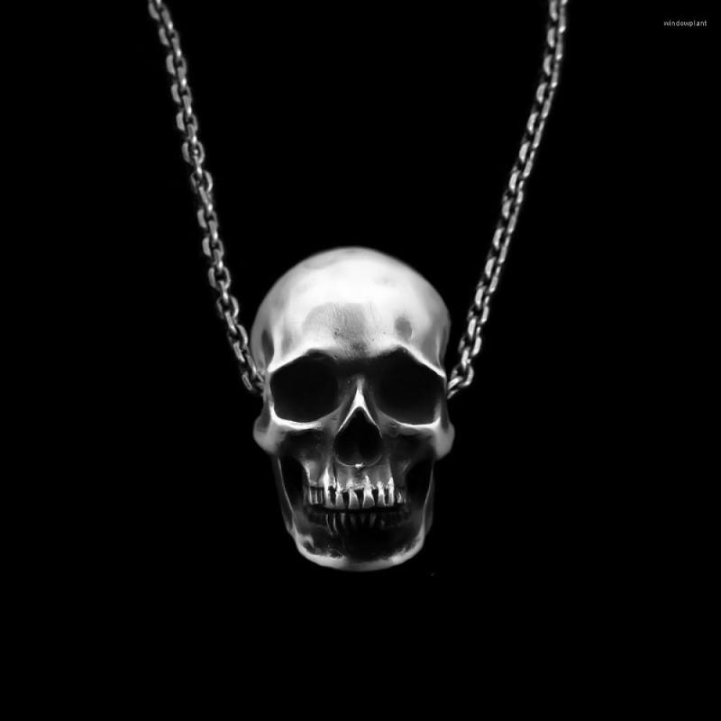 

Pendant Necklaces Gothic Skull 60cm Black Chain Necklace Unisex Punk Biker Jewelry