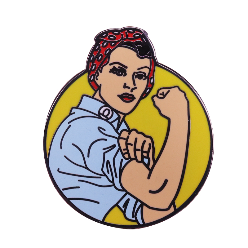 

Other Fashion Accessories Rosie The Riveter Brooch female empowerment Badge Feminist Icon Pins Women Power Gift