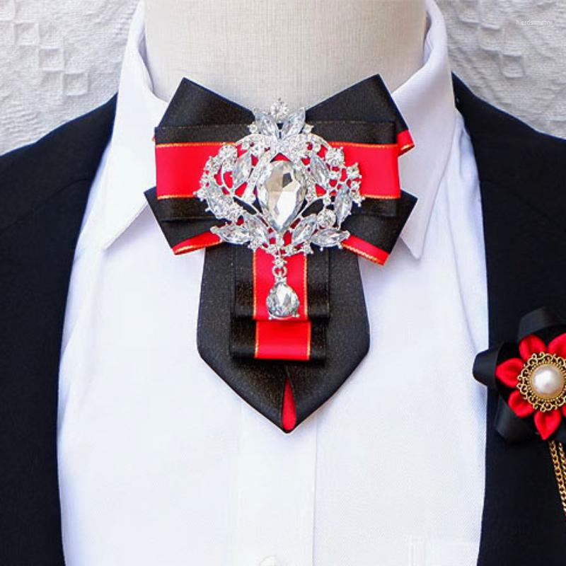 

Bow Ties For Men Original Luxury Zircon Rhinestone Bowtie Men's Business Suits Dress Jewelry Gifts High-end Wedding