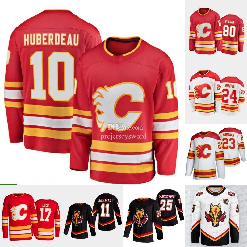 

Calgary Jonathan Huberdeau Flames Jersey Nazem Kadri Milan Lucic Andrew Mangiapane Brett Ritchie Michael Stone Jacob Markstrom Nikita Zadoro, Mens red 1 s-xxxl