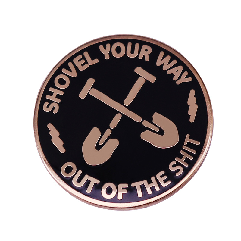 

Other Fashion Accessories Dr. Amp's Gold Shit-Digging Shovel Enamel Pin