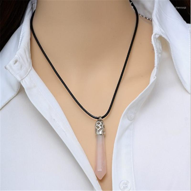 

Pendant Necklaces Shape Natural Stone Necklace Accessories Ms. Crystal