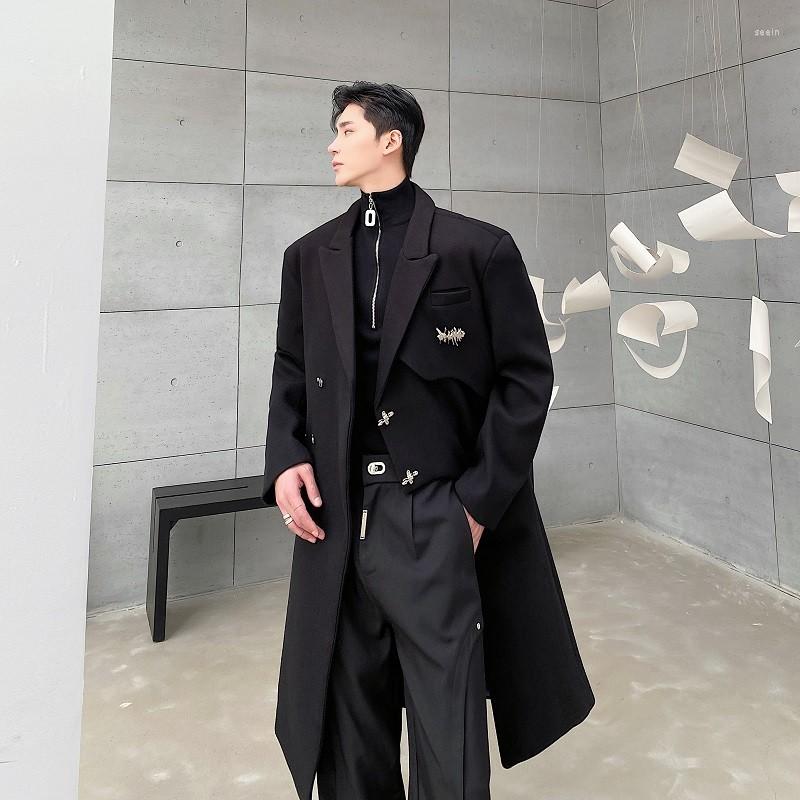 

Men's Trench Coats A10195 Fashionable Men's Coat 2022 Autumn And Winter Fashion Casual Windbreaker, Picture shown