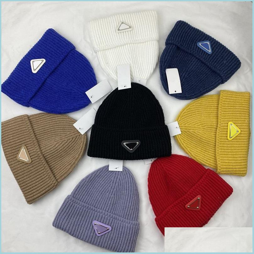

Beanie/Skull Caps Knitted Hat Designer Beanie Cap Mens Autumn Winter Caps Luxury Skl Casual Fitted High Quality 15 Colors Drop Deliv Dhzfx