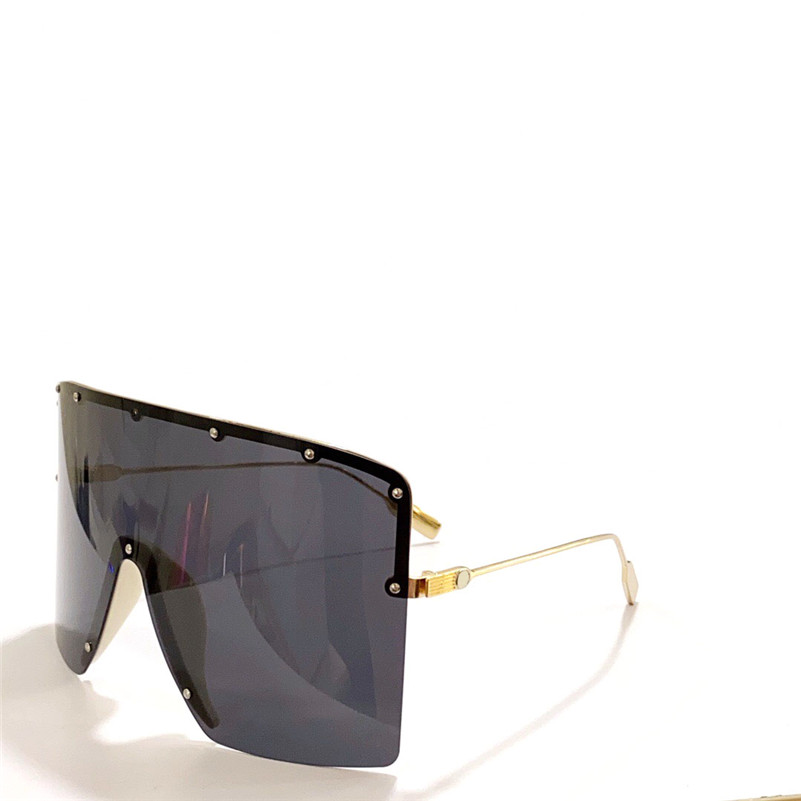 

New fashion design sunglasses 1244 pilot rimless frame shield lens fashionable and avant-courier style high end outdoor uv400 protection glasses