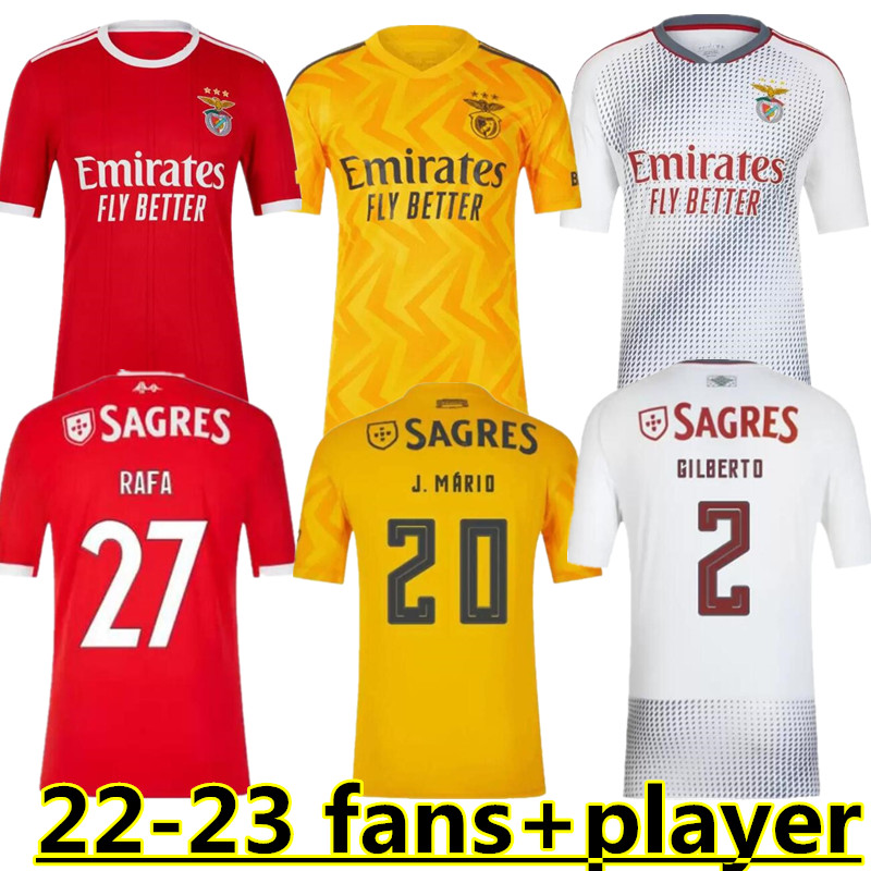 

22 23 benfica soccer jerseys OTAMENDI GRIMALDO 2022 2023 RAFA jota Pizzi SEFEROVIC PEDRINHO men fans football uniforms shirts player version 666, Blue