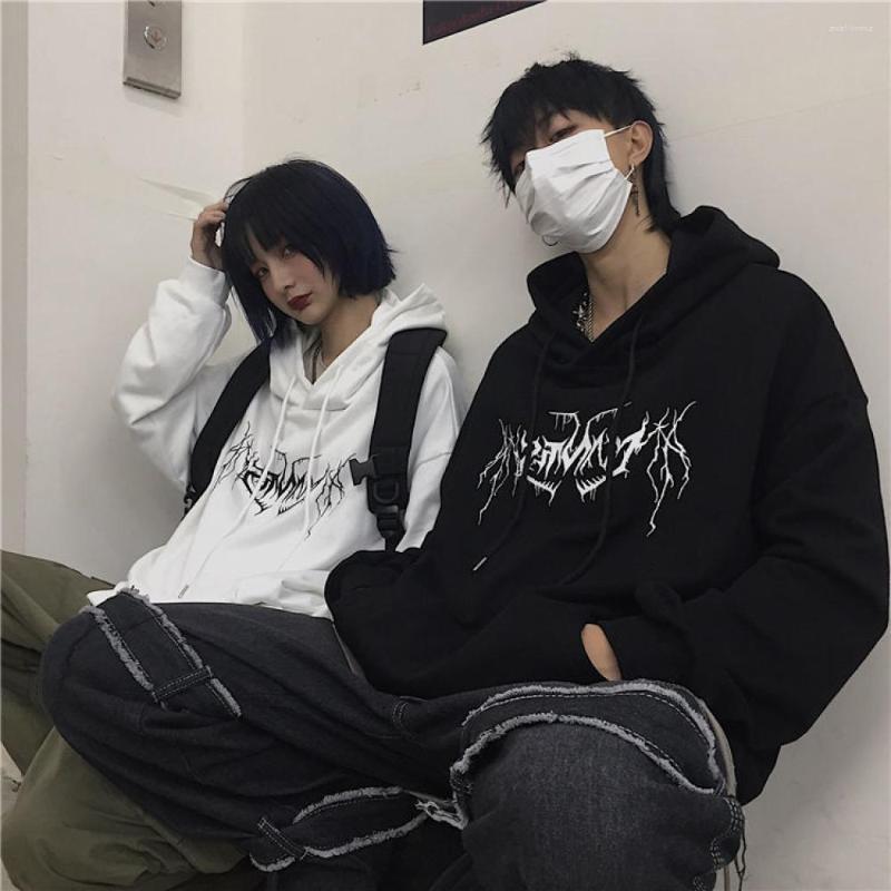 

Men' Hoodies Gothic Oversized Harajuku Streetwear Spring Long Sleeve Hooded Casual Loose Pullover Lady Tops Men Women Sweatshirt, Fs