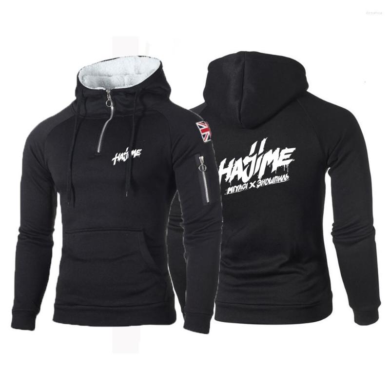 

Men' Hoodies 2022 Men' Hajime Miyagi Andy Printing Fashion Spring Autumn Cotton Clothing Sweatshirts Pullover Streetwear Tops