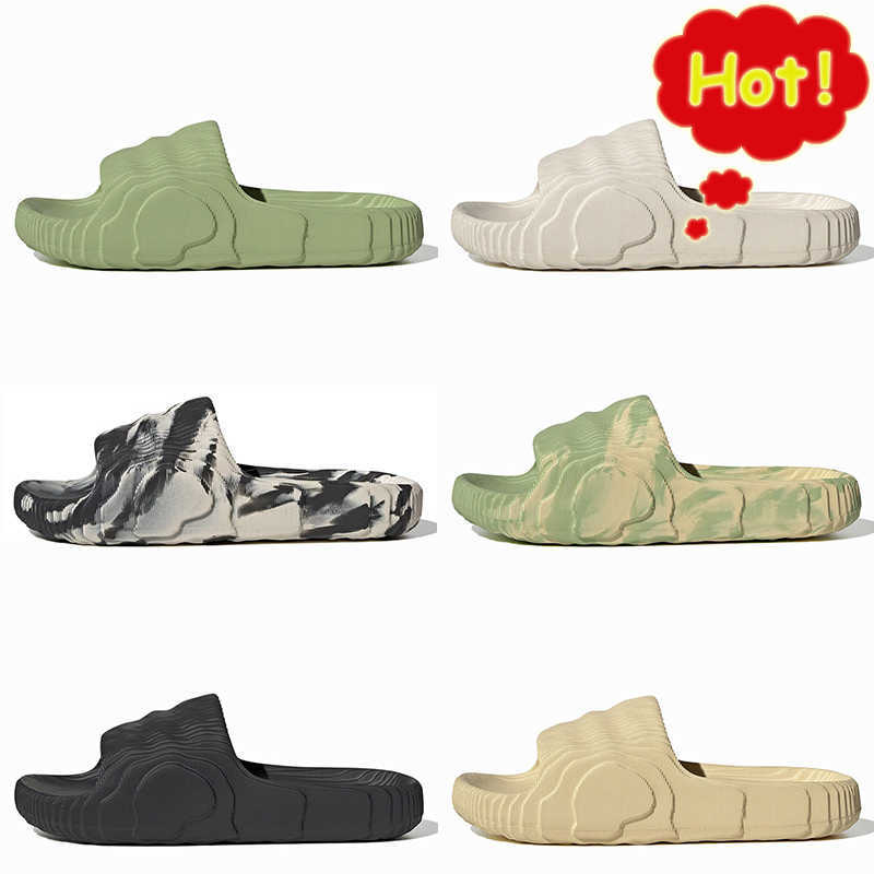 

Slides Women Mens Beach Shoes Platform Slippers Fashion 2022 Black Grey Onyx Magic Lime Desert Sand Enflame Orange Adilette 22, A5 black grey 36-45