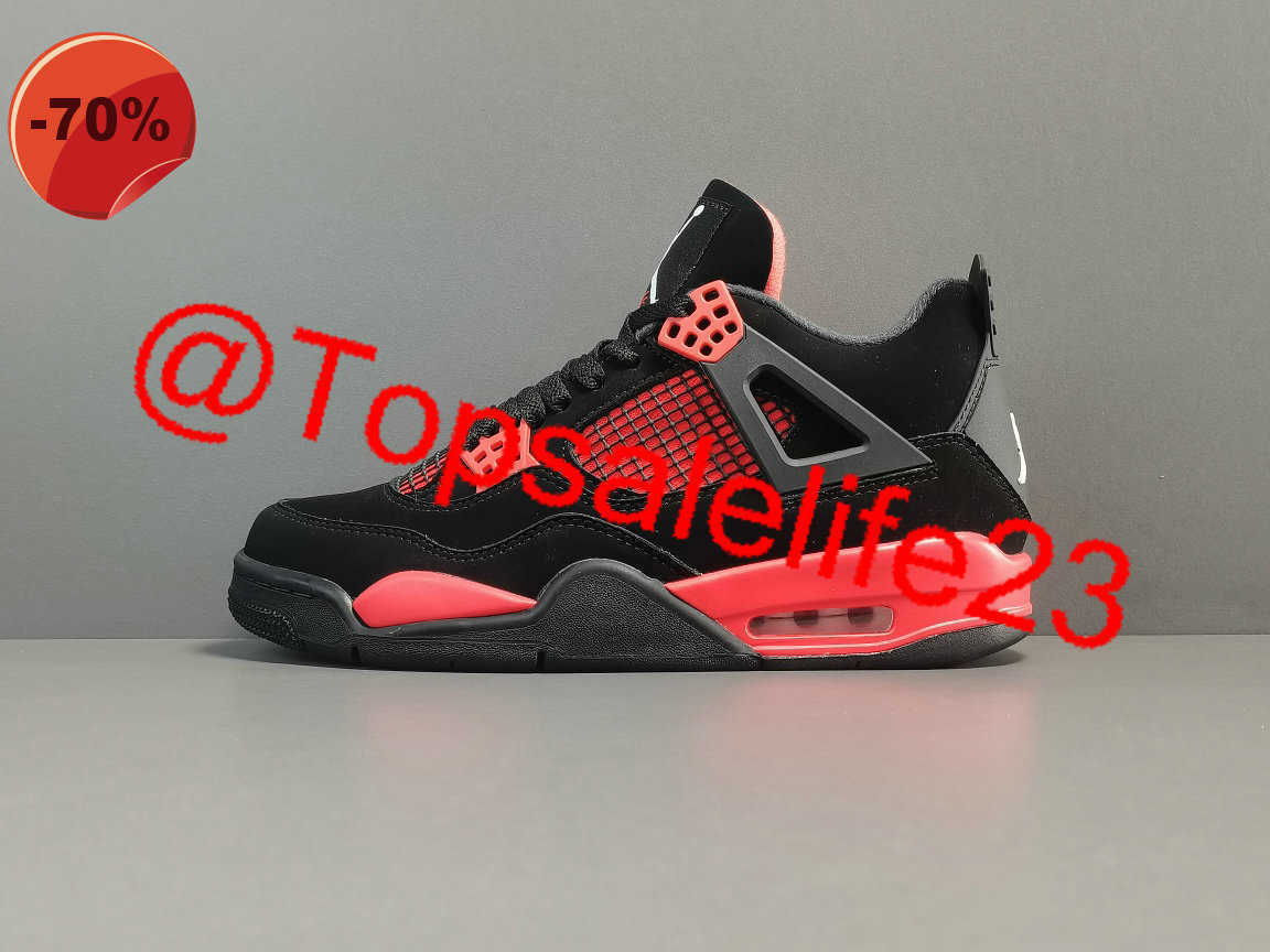 

2022 New Jumpman 4 4s Basketball Shoes Mens Womens Red Thunder Sports Training Sneakers EUR 36-47 jordam jordenn jorda 4 cool Exclusive