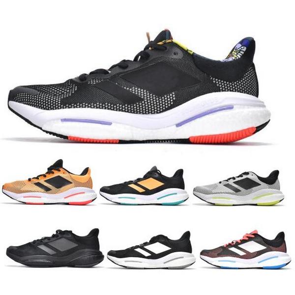 

Solar Glide 5 Running Shoes 2022 Men Women Designer Trainer Sneaker Ultraboosts Sports Grey Pulse Lime, Black