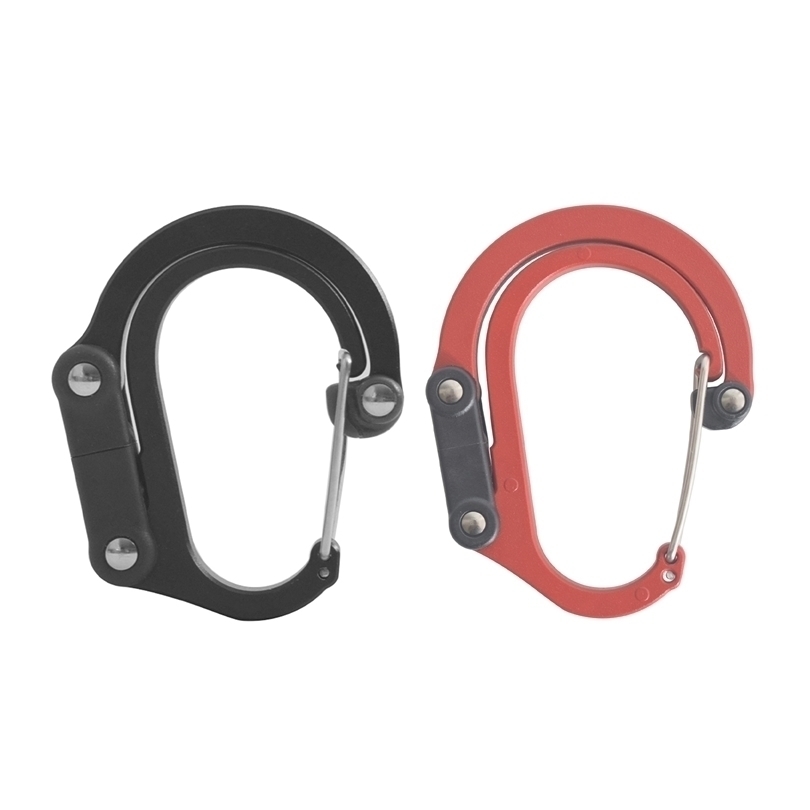 

Climbing Harnesses Hybrid Gear Clip Carabiner Rotating Hook NonLocking Strong s for Camping Fishing Hiking Travel Backpack Out 221020