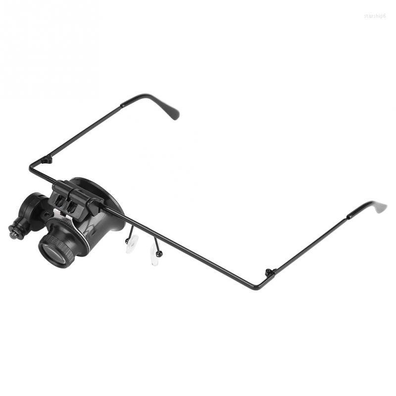 

Watch Repair Kits Single Lens Eye Glasses 20x Magnifying Magnifier Jeweler Tool LED Light Loupe