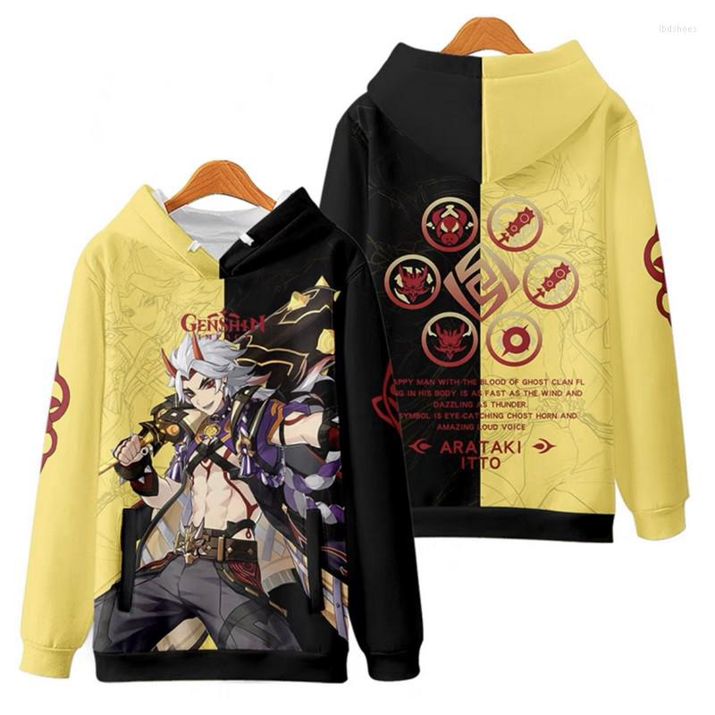 

Men's Hoodies Genshin Impact Cosplay Arataki Itto Men Women Sweatshirt Streetwear Pullovers Boys Girls Hoody Tracksuit Child Clothing, Ffd