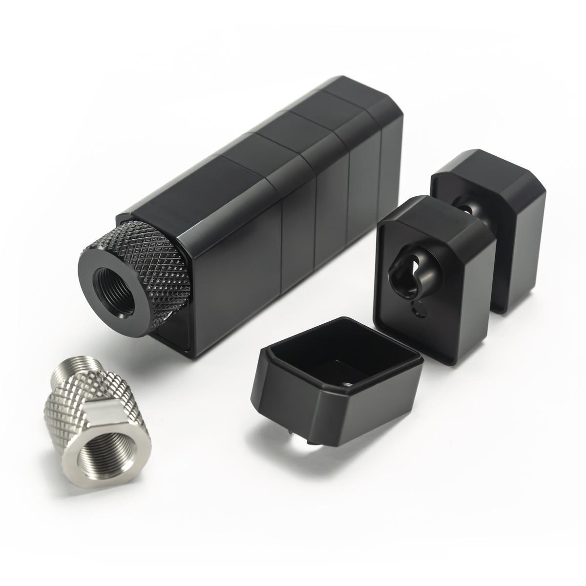 

Others Tactical Accessories Others Tactical Accessories Diy Modar Aluminum Single Core 1/2X28 Square Rec Monocore Mini Soent Cleanin Otstz, Black
