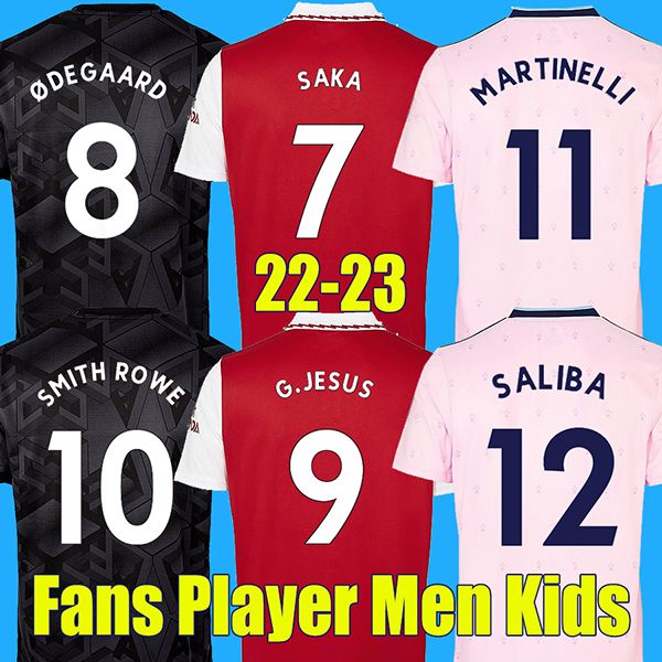 

22 23 SAKA GABRIEL JESUS soccer jerseys NWANERI SMITH ROWE THOMAS ZINCHENKO FABIO VIEIRA MARTINELLI football shirt 2022 2023 Camiseta de futbol TIERNEY, Away player