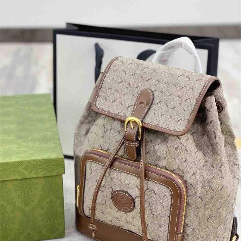 

Luxury Designers Ophidia Duffel Backpack Women School Bag Knapsack Double G Men Retro 1955 series Backpacks Handbags Canvas back pack Totes, Khaki
