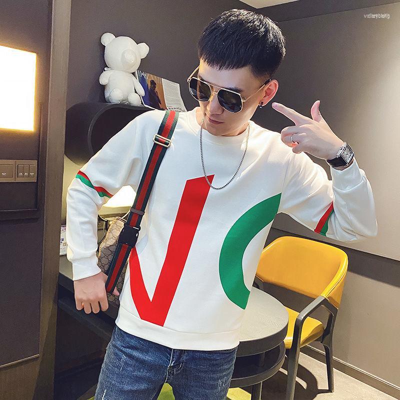 

Men's Hoodies Men's Sweater Ruffian Handsome Bomb Street Top Clothes Spring And Autumn Long-Sleeved T-Shirt Youth Men's Clothing, Black