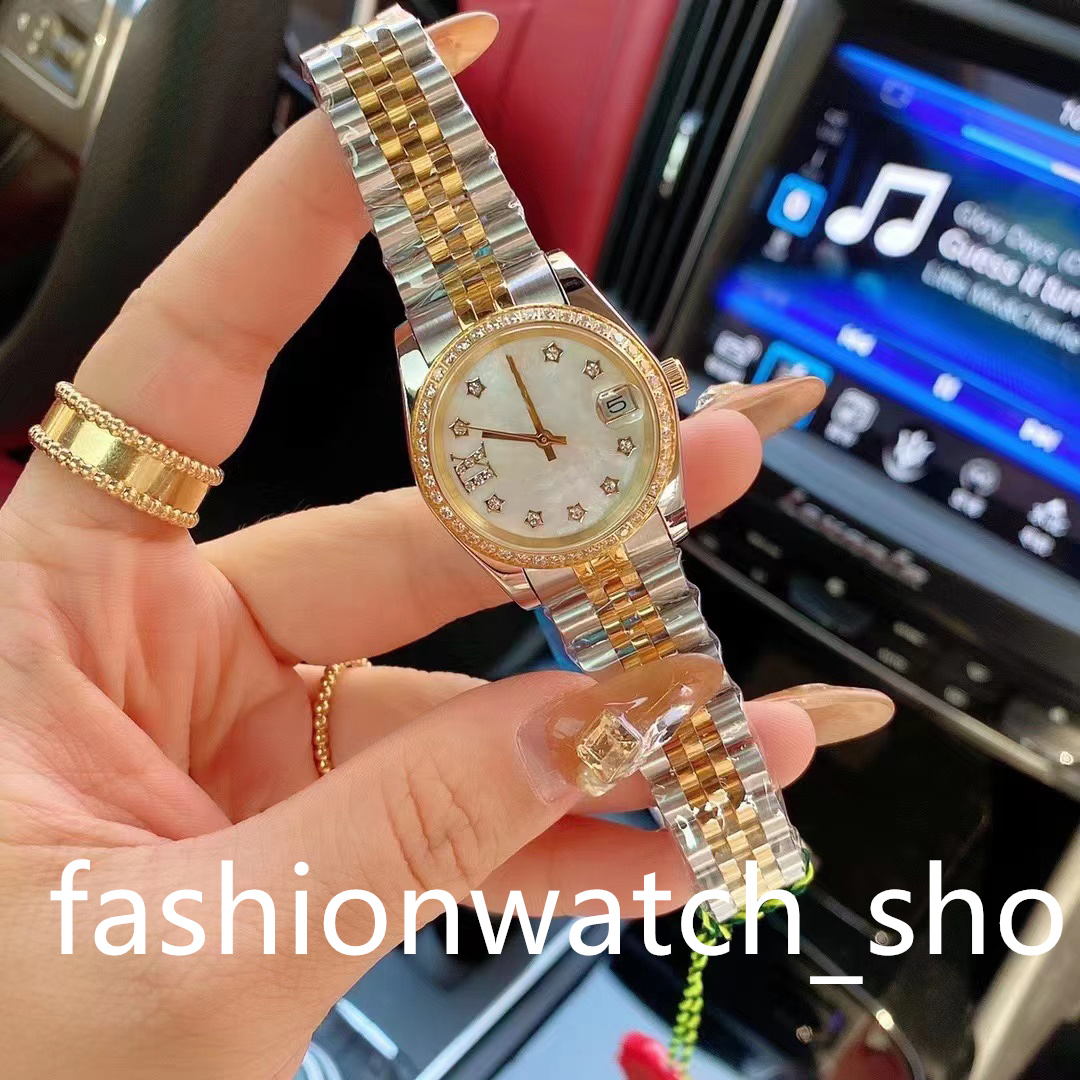 

New luxury women's watch imported quartz movement stainless steel shell ceramic all steel strap 31mm 2022, Sapphire glass