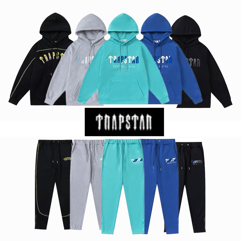 

Designer Hoodie Trapstar Full Tracksuit Rainbow Towel Embroidery Decoding Hooded Sportswear Men and Women Sportswear Suit Zipper Trousers tuta uomo tracksuites, Add shop to favorites