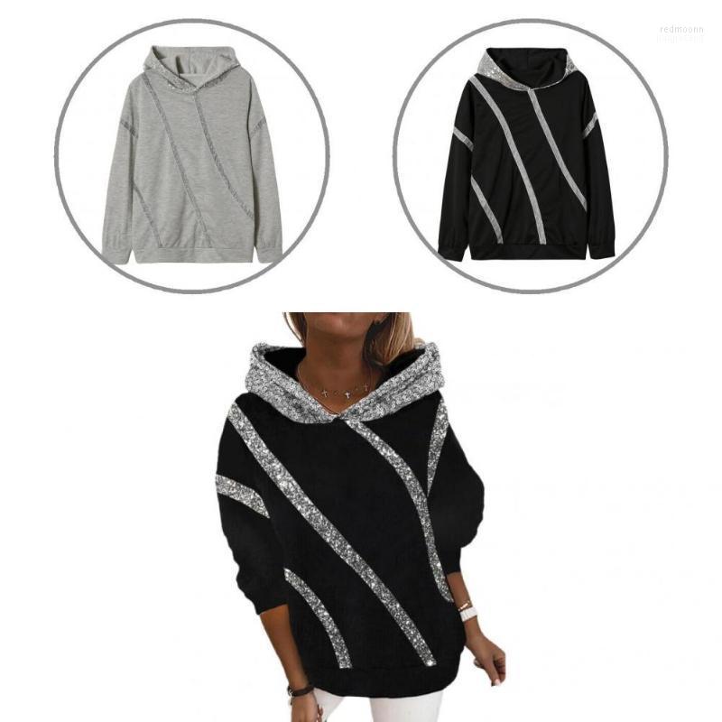 

Women' T Shirts Women' T-Shirt Casual Gorgeous Stripe Pullover Lady Shirt Soft Spring Blouse Contrast Colors For Daily Wear, Black