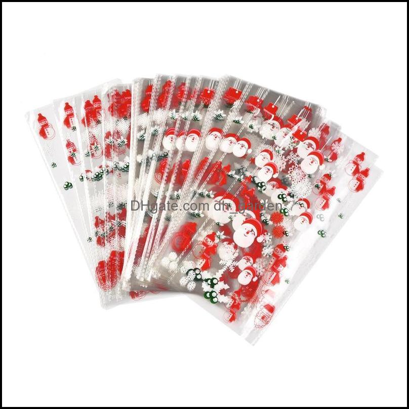 

Jewelry Pouches Bags Jewelry Pouches Bags 2 27X13Cm Christmas Theme Plastic For Packing Food Candy Cookie Gifts Packaging Storage P Dh1Mi