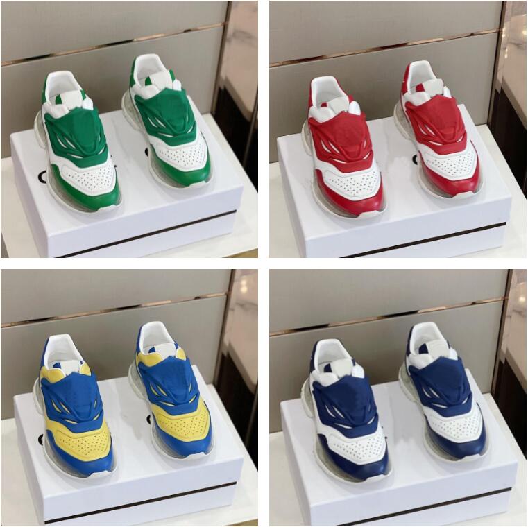 

2022 Luxury Designer Casual Shoes Air Cushion Sneakers Anti-slip Rivet Shoes Stitching Style, Color 1