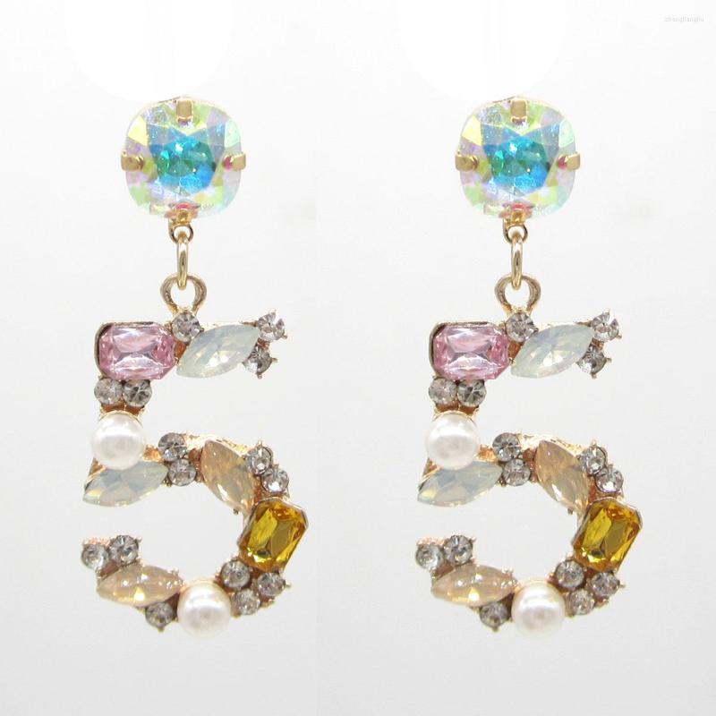

Dangle Earrings Style Big Statement Drop Crystal For Women 5 Digital Baroque Pearl Boho Jewelry Brincos