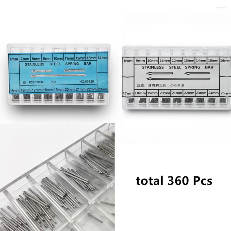 

Watch Repair Kits 360PCS 8-25mm / 6-23mm Stainless Steel Strap Band Link Cotter Pins Spring Bar Tool