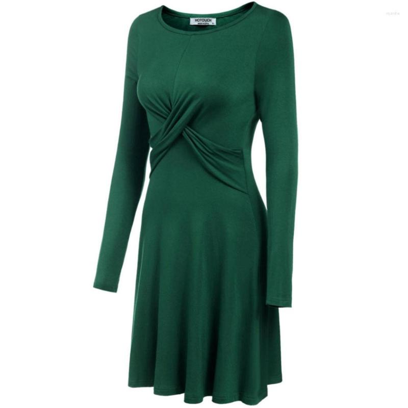 

Casual Dresses Fashion Bandage Dress Women Long Sleeve Elegant Formal Party, Black